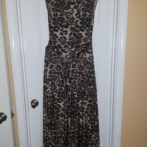 Leopard Print Dress Size Large - Picture 2 of 3